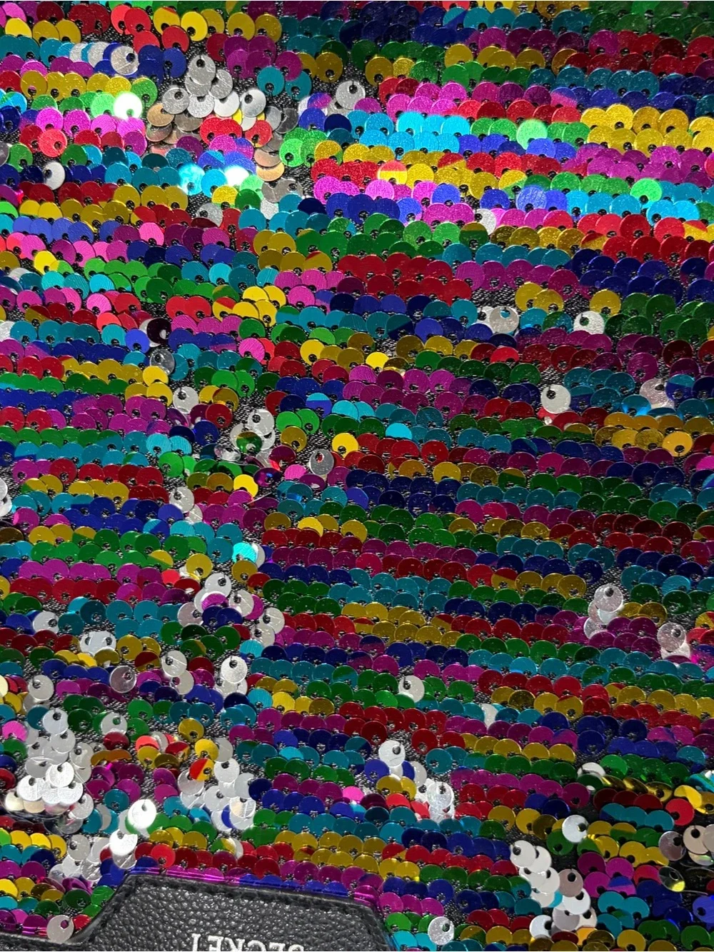 Victoria's Secret Rainbow Sequin Zip Clutch